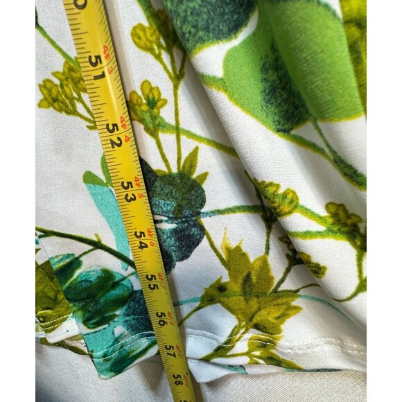 Gilli Teal & Floral Maxi Dress - Sleeveless V-Neck - Chic Beach Stunning - USA - Picture 13 of 14